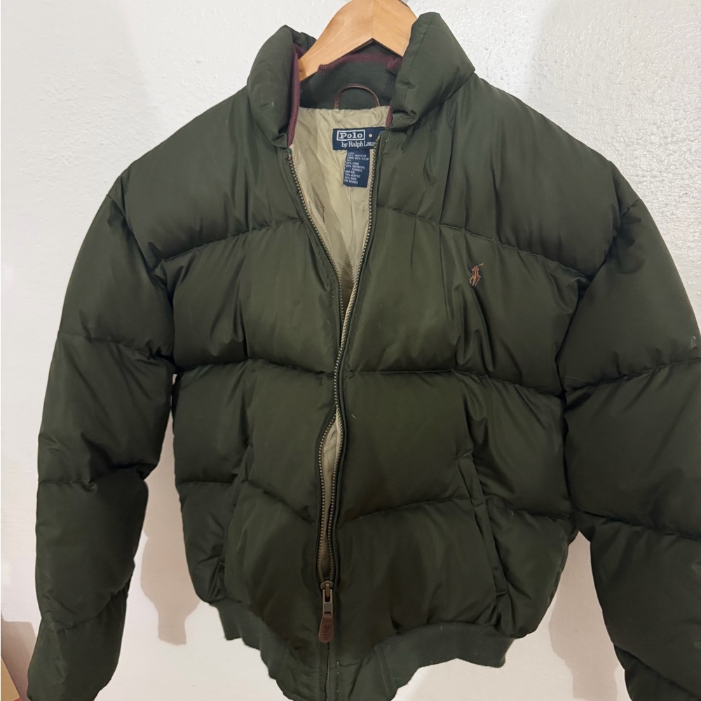 Ralph Lauren Men's Green Puffer Jacket - Picture 4 of 8
